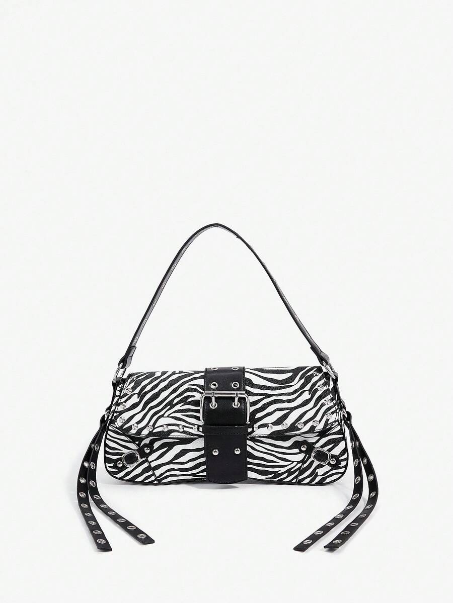 Studded baguette shoulder bag product view 20