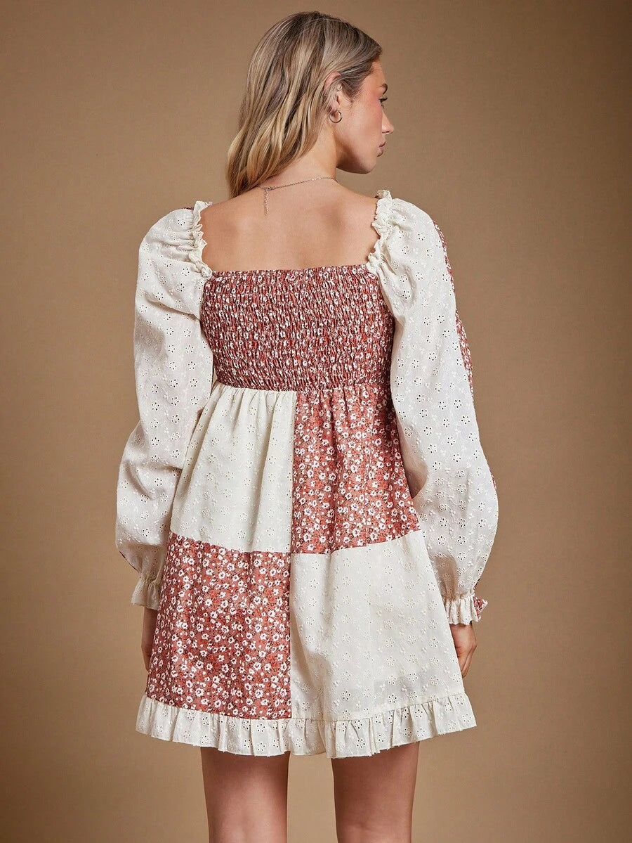 Exude Sun-Drenched Sophistication in Our Chic Western Floral Mini Dress!

Experience the breathtaking fusion of heritage botanical artistry and sharp, modern architectural tailoring. This stunning puff-sleeve ensemble is meticulously designed for the woman who values a high-fashion, "quiet luxury" approach to seasonal dressing—the ultimate centerpiece for prestigious garden retreats, exclusive weekend soirées, and high-authority urban outings.

Iconic Floral Artistry: Featuring a masterfully curated, high-d