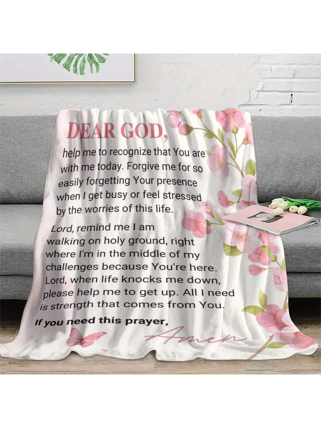 Wrap yourself in whimsy with this Soft Pink Floral Butterfly Flannel Blanket. Its gentle pink hues and charming butterfly design bring a touch of playful warmth to any room. Perfect for snuggling on chilly evenings or adding a cozy pop of color, this all-season throw turns everyday moments into a soft, fluttery delight. Whether brightening your home or gifting a smile, it’s the sweet spot between comfort and style.