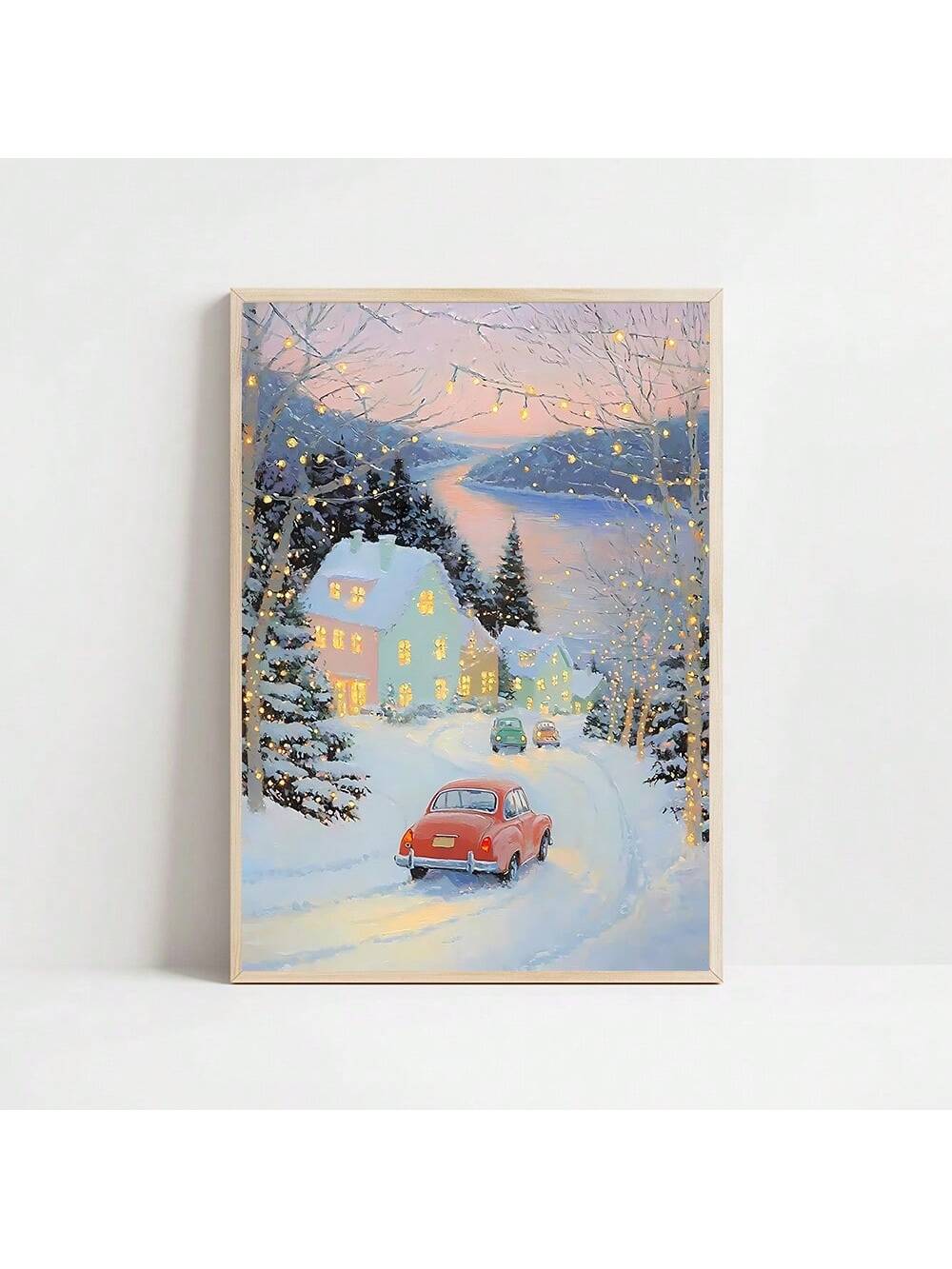 Transform your walls into a magical winter escape with these enchanting Christmas village canvas prints. Each piece captures the charm of a snow-dusted wonderland, complete with twinkling lights, cozy cottages, and festive details that spark holiday joy. Perfect for creating a warm, inviting atmosphere throughout your home, these whimsical designs bring the magic of the season to life. Whether displayed in your living room, bedroom, or entryway, they're an effortless way to spread Christmas cheer and add th