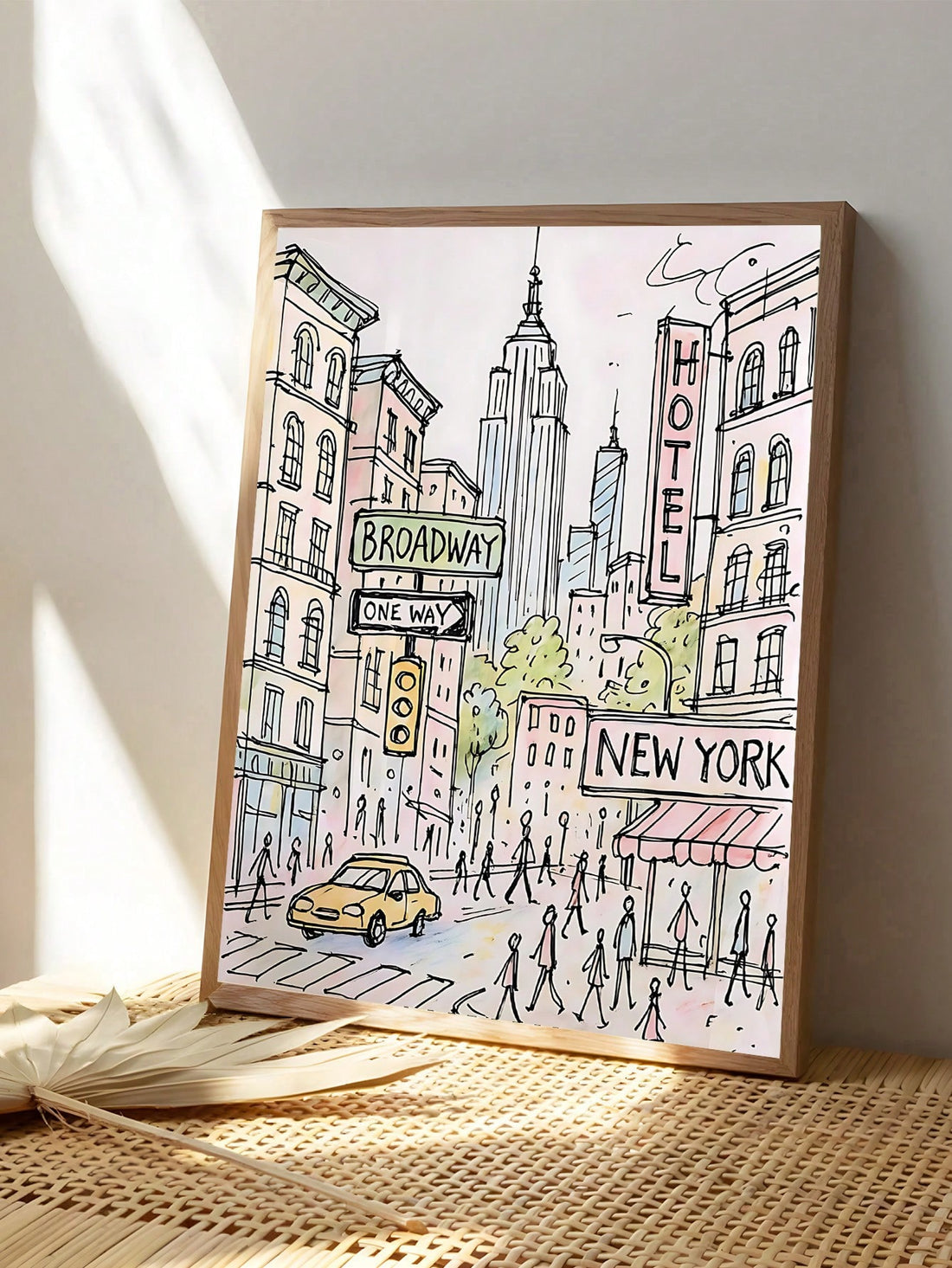 Bring the vibrant energy of Manhattan straight to your walls with this stunning NYC art print. Rendered in chic pink tones, it captures the iconic skyline with a modern, aesthetic twist that's perfect for contemporary spaces. Whether you're a city lover, design enthusiast, or someone who dreams of the Big Apple, this piece adds personality and sophistication to any room. Frame it, hang it, and let your walls tell a story of urban style and endless possibilities.