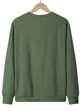 Detail view of Monet-Inspired Soft Beige Sweatshirt: Casual Art-Printed Pullover for All Seasons for everyday styling