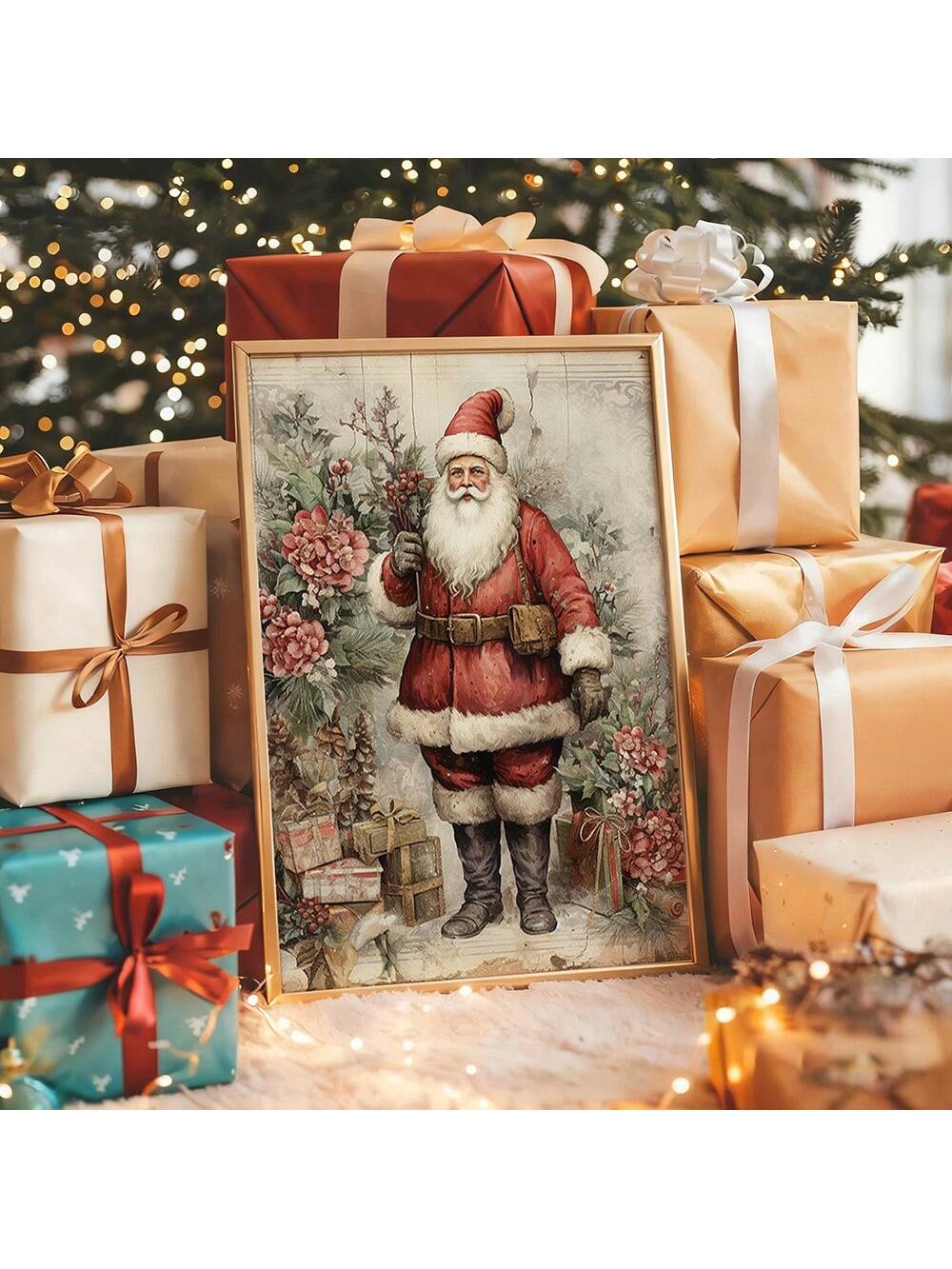 Bring festive cheer with this Vintage Santa Claus Painting, perfect for adding a cozy cottage vibe to your farmhouse decor. Santa’s classic charm warms up any room, infusing your space with holiday spirit and nostalgic magic. Ideal for brightening walls and sparking joyful memories all season long.