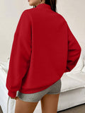 Image 9 - product detail of Women's Half-Zip Sweatshirt - Perfect for Graduation, Teaching, and Fall Style