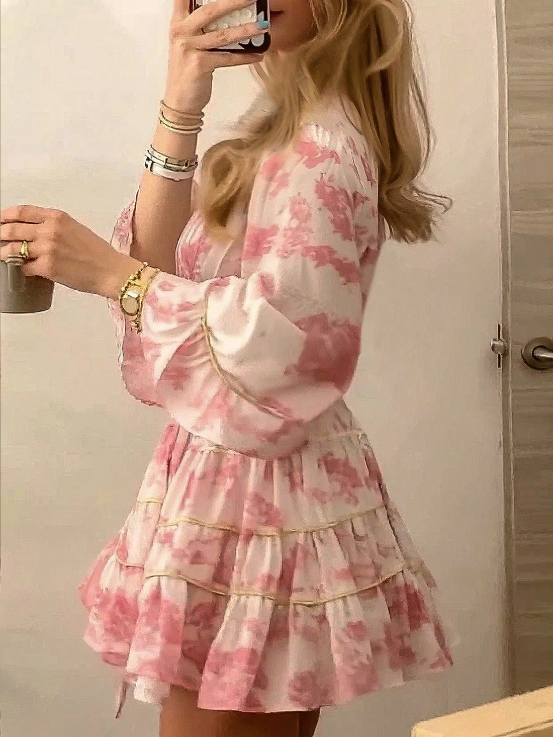 Escape to paradise in this enchanting printed button dress—your new vacation essential! Featuring a romantic print that whispers elegance and charm, this piece effortlessly transitions from beachside brunch to sunset strolls. The classic button-front design adds a touch of sophistication while keeping things breezy and comfortable. Perfect for those dreamy getaways where you want to look effortlessly chic without trying too hard. Pack light, travel far, and let this dress do all the talking.