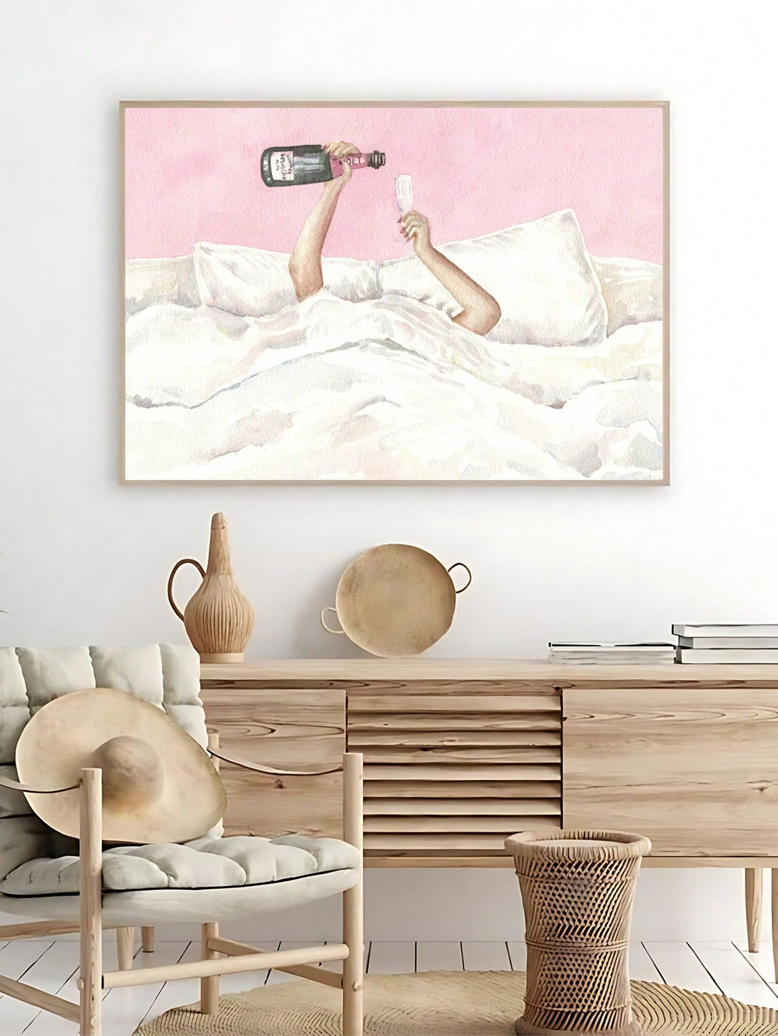 Capture the essence of quiet sophistication with this minimalist watercolor wall art. Featuring a refined illustration of a woman absorbed in reading, this piece brings understated elegance to any room. The soft, muted palette and delicate brushwork create a calming focal point that complements modern and contemporary interiors. Perfect for bedrooms, studies, or living spaces seeking a touch of cultured charm. This print celebrates the beauty of solitude and intellectual pursuits, making it an ideal choice 