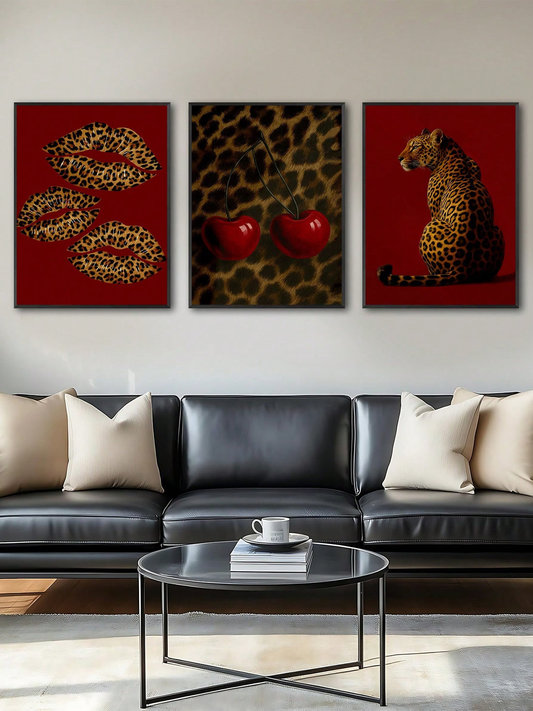 Transform your walls into a bold statement with this eye-catching Retro Red Leopard Print Wall Art Set. Featuring vibrant vintage-inspired posters that blend timeless style with contemporary flair, this collection brings instant personality to any room. Perfect for adding a touch of retro glamour to bedrooms, living spaces, or creative studios, these pieces celebrate classic aesthetics with a modern twist. Mix and match the set to create your own gallery wall, or display individually for maximum impact. Ide