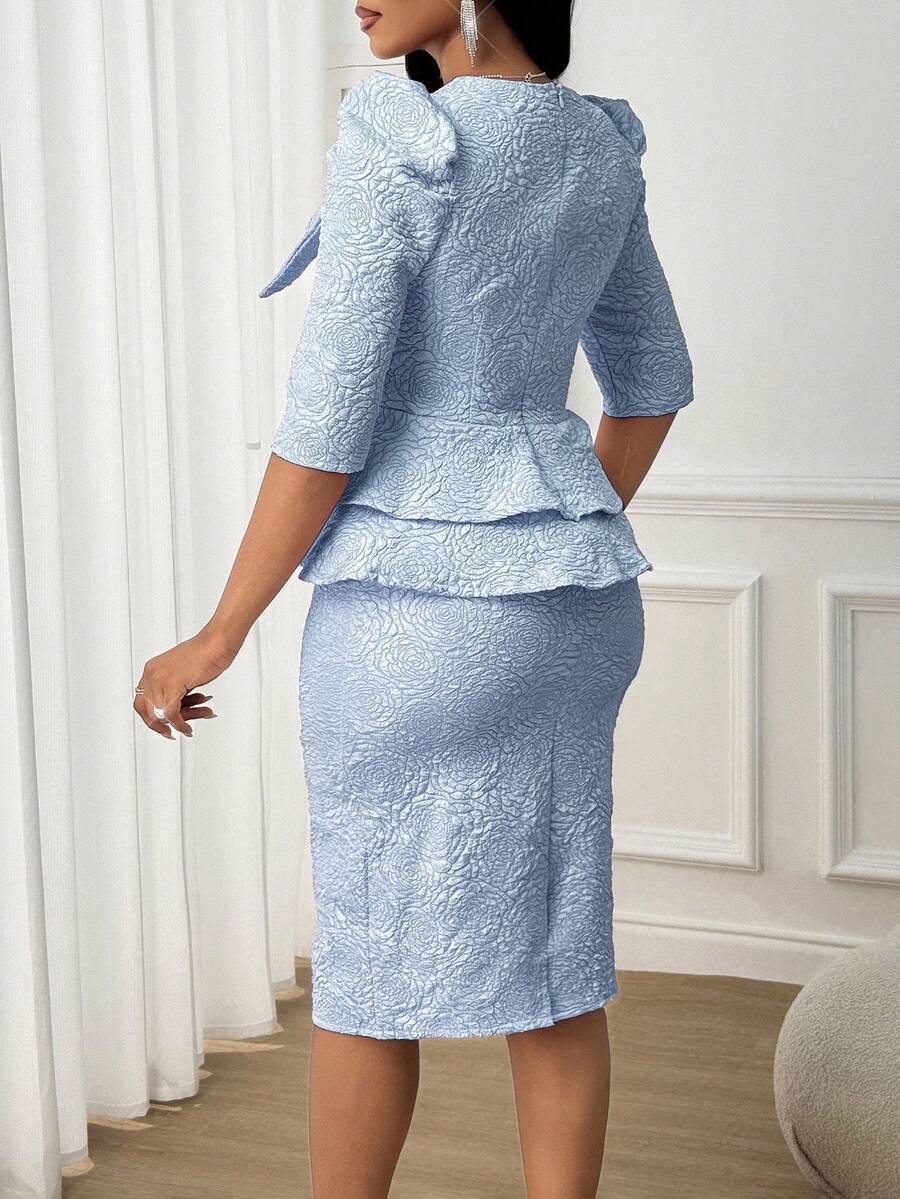 Twirl into elegance with this charming two-piece set that's ready for any occasion! The delicate floral pattern pairs beautifully with romantic puff sleeves that add just the right amount of drama. A graceful ruffle hem and flattering slit skirt create movement and style, while the coordinated pieces work together seamlessly. Perfect for brunch dates, garden parties, or whenever you want to feel effortlessly put-together. This versatile set transitions beautifully through every season, making it a wardrobe 