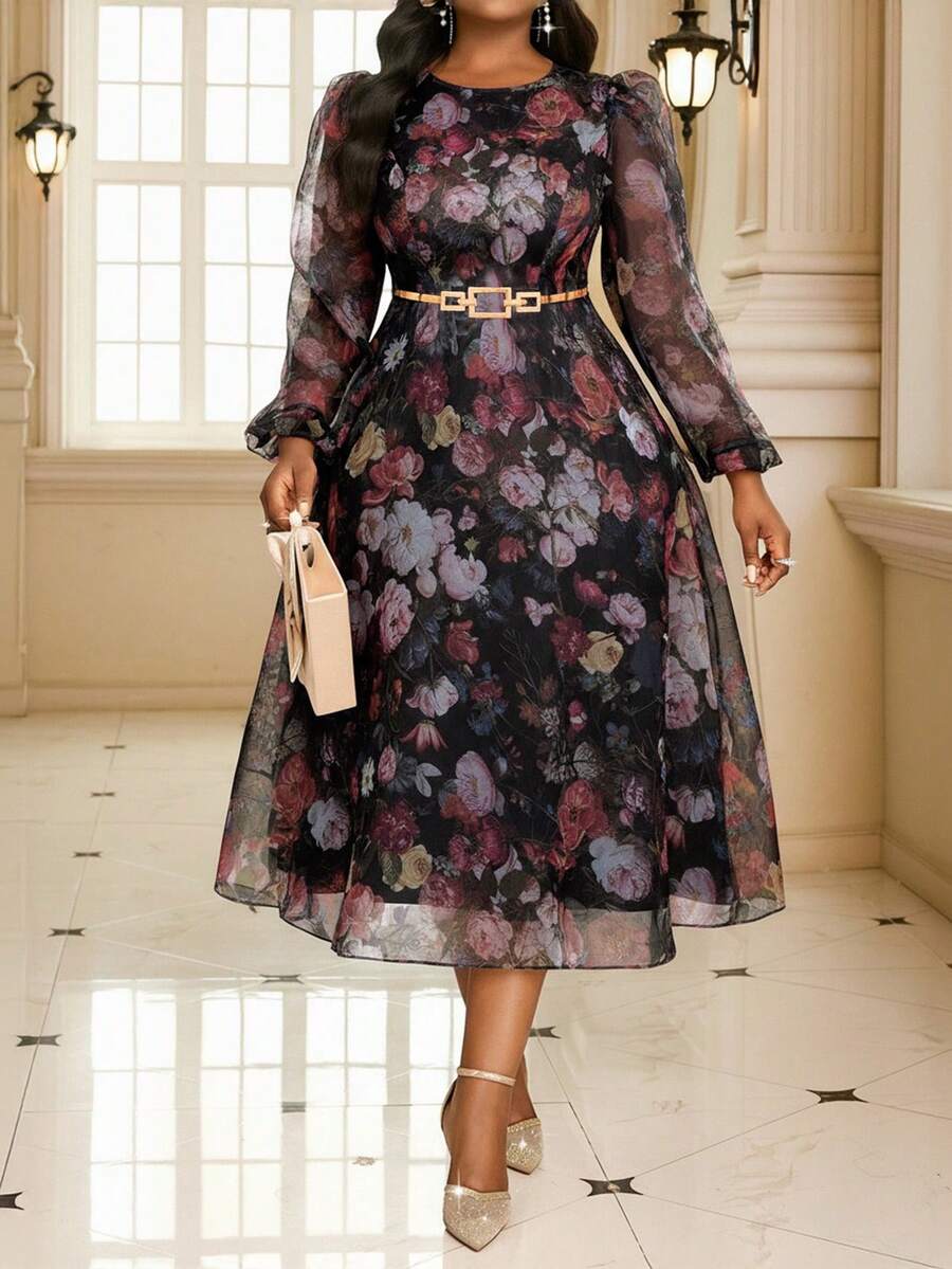 Celebrate in style with this stunning plus-size red floral A-line dress! The charming square neckline frames your face beautifully while the flowing A-line silhouette flatters every curve. Perfect for winter galas, holiday parties, or any elegant occasion, this dress combines festive flair with timeless sophistication. The vibrant red base adorned with delicate florals brings warmth and personality to your event wardrobe. Slip it on and feel confident, gorgeous, and ready to turn heads all season long!