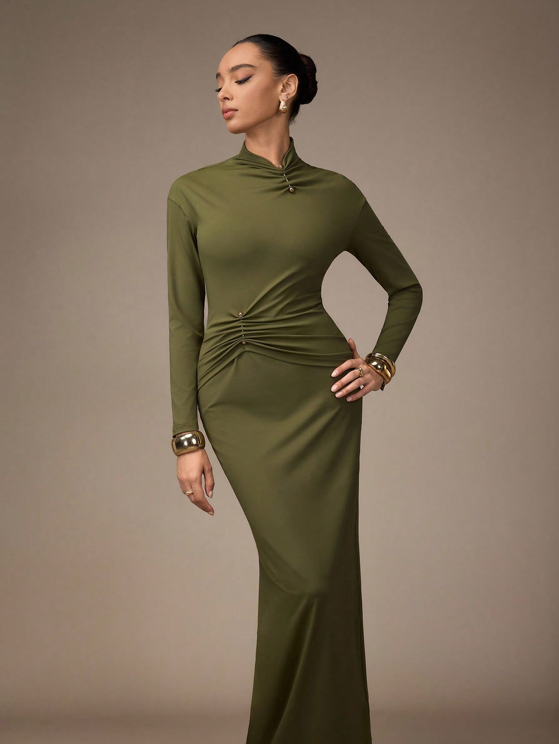 Elevate your wardrobe with this chic two-piece set that effortlessly transitions from brunch to dinner. The pleated top adds sophisticated texture and movement, while the fitted midi skirt flatters your silhouette with timeless elegance. Crafted in a versatile solid color, this pairing works beautifully on its own or layered with your favorite accessories. Perfect for anyone seeking polished style without the fuss—because looking fabulous should be fun!