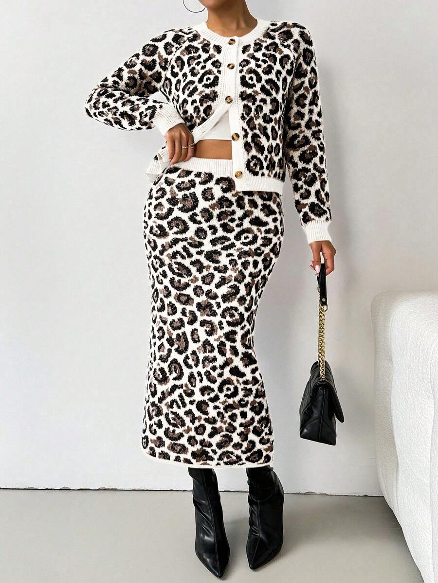 Unleash your wild side with this effortlessly chic leopard print two-piece set! Featuring a relaxed, loose fit that moves with you, this outfit is your go-to for laid-back days that still turn heads. The classic leopard pattern adds instant personality to any casual wardrobe, while the comfortable silhouette keeps you feeling confident and free. Perfect for coffee runs, weekend hangouts, or whenever you want to serve style without the fuss. Mix, match, or wear together—this versatile duo adapts to your vibe