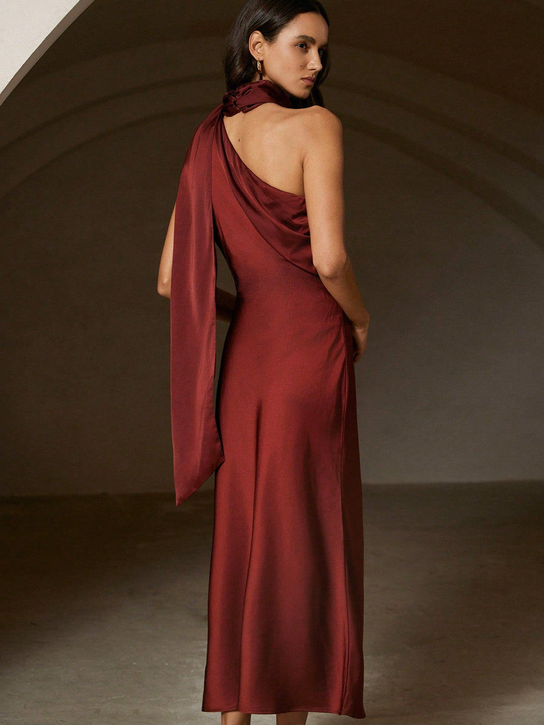 Slip into effortless sophistication with this stunning satin asymmetric dress—your new go-to for turning heads whether you're commuting to the office or jetting off on your next adventure. The luxe satin fabric drapes beautifully while the asymmetric cut adds a modern twist that feels both polished and playfully unexpected. Versatile enough for boardroom meetings yet chic enough for sunset cocktails, this dress proves you don't have to choose between comfort and style. Pack it, wear it, love it.