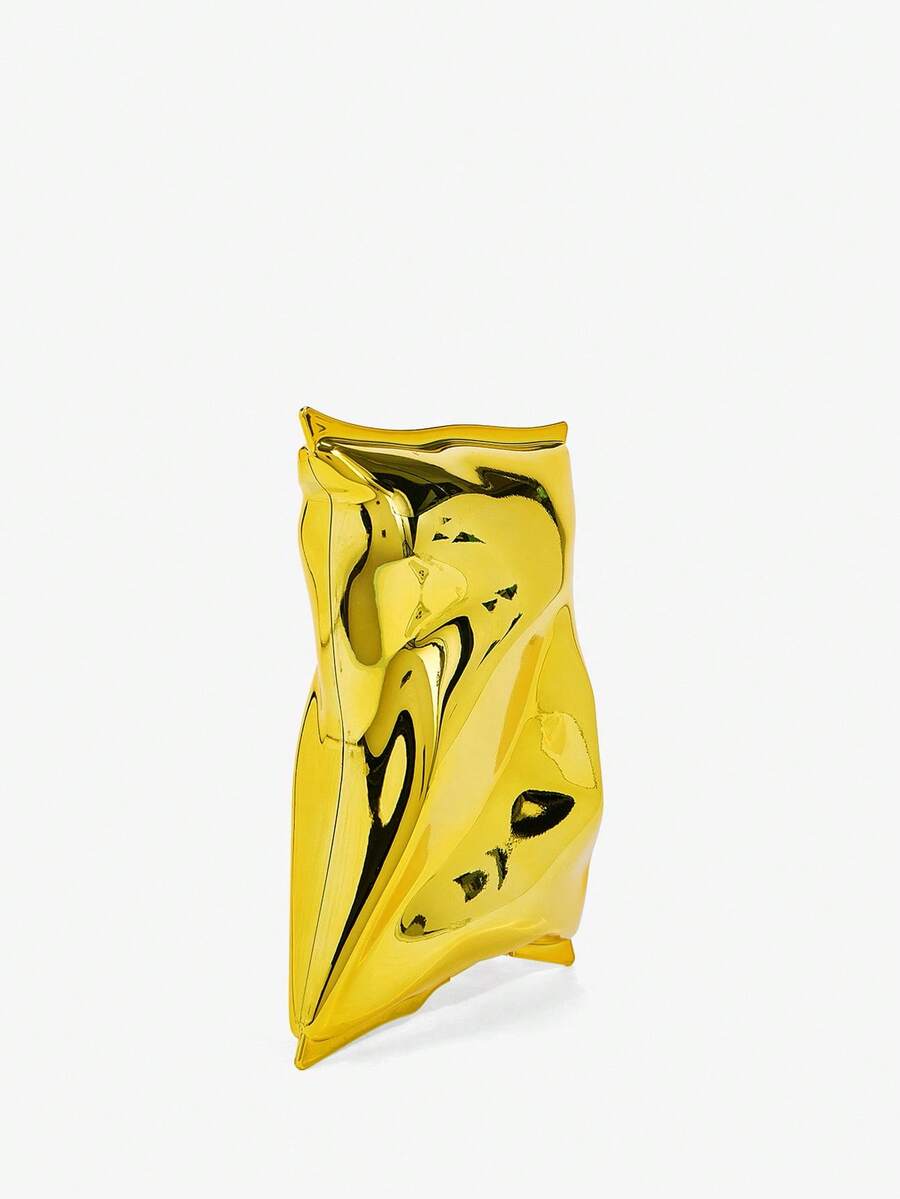 Gold party clutch bag - view 3