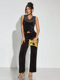 Gold party clutch bag - view 7