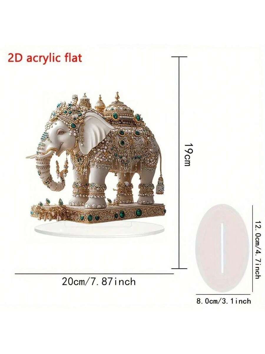 Elephant acrylic tabletop ornament - view 5