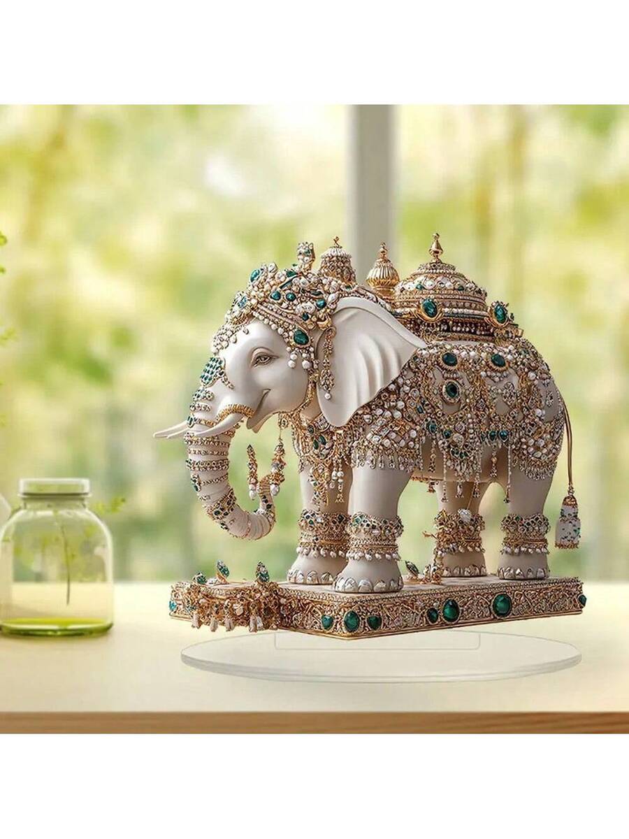 Elephant acrylic tabletop ornament - view 1