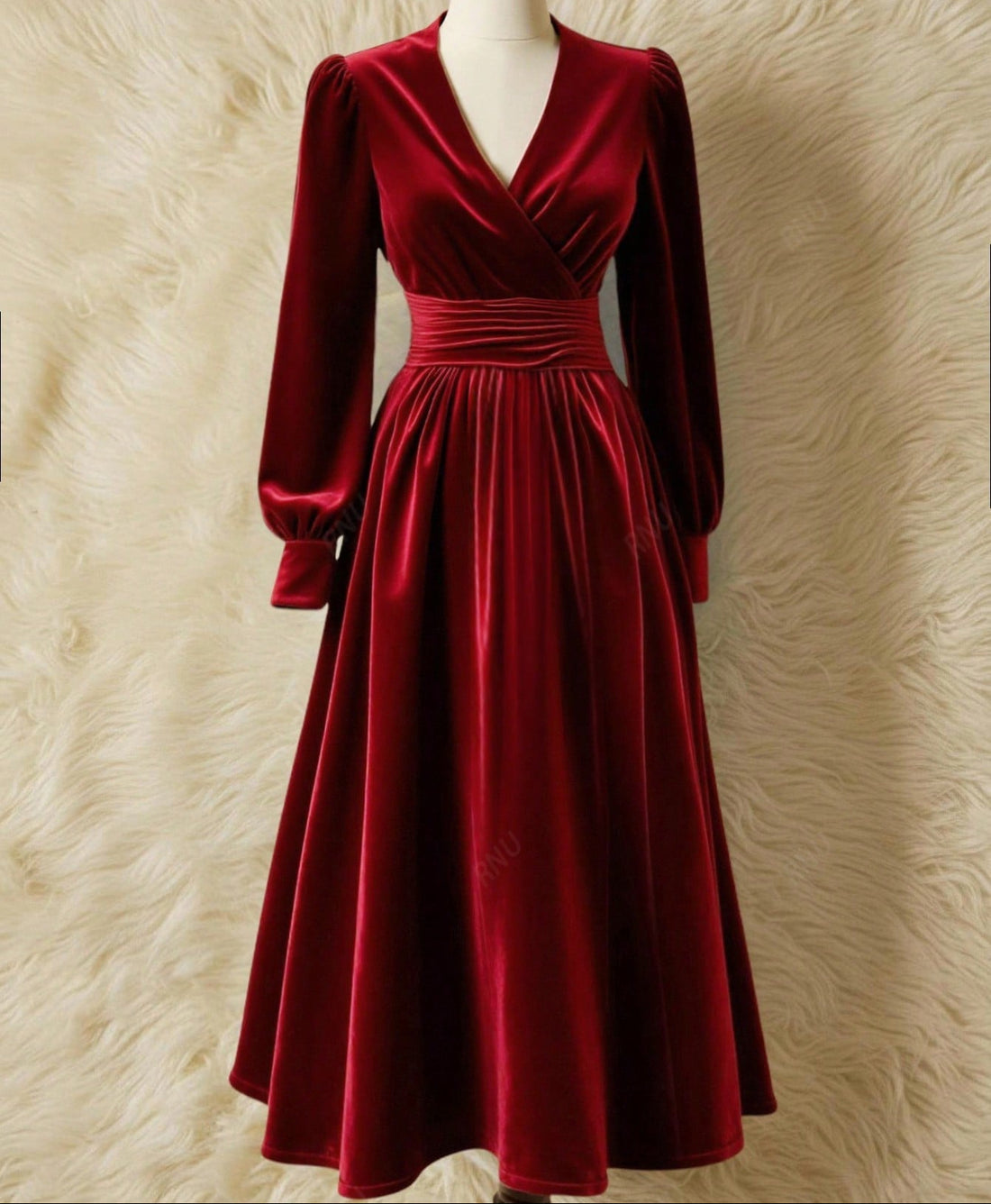 Slip into sophistication with this stunning burgundy velvet maxi dress—your new go-to for fall and winter elegance. The luxurious velvet fabric drapes beautifully while the flattering V-neckline and long sleeves keep things refined and chic. Whether you're heading to a holiday party, dinner date, or special gathering, this versatile piece transitions seamlessly from day to night. The rich burgundy hue complements all skin tones and pairs effortlessly with your favorite accessories. Comfort meets style in a 