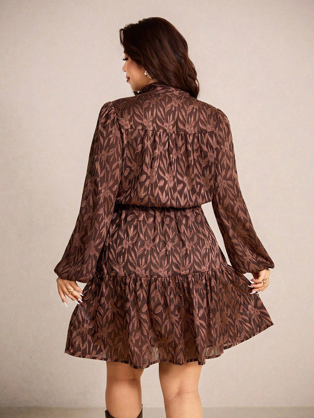 Wrap yourself in effortless sophistication with this plus-size bowknot dress that's equal parts chic and charming. The signature bow detail adds a flirty touch to your everyday style, while the wrap silhouette flatters your curves beautifully. Available in versatile solid colors, this short dress transitions seamlessly from casual outings to dinner dates. Perfect for anyone who believes fashion should be fun, comfortable, and undeniably fabulous. Elevate your wardrobe with urban elegance that celebrates you