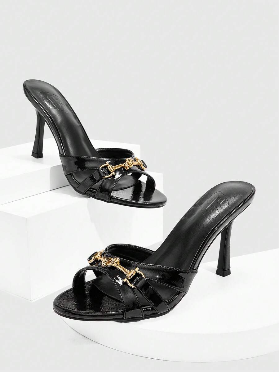 Step into summer with these stunning high heel sandals that blend sophistication with fun. Featuring a sleek solid color design accented with eye-catching metal details, they're the perfect finishing touch for any warm-weather outfit. Whether you're heading to brunch, a beach party, or a night out, these versatile heels deliver instant elegance without the fuss. Comfortable enough for all-day wear and chic enough to turn heads, they're about to become your go-to sandal. Slip them on and let your style do th