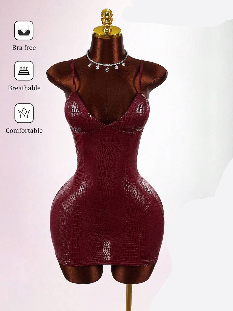 Multicolor bodycon cami mini dress variant detail view