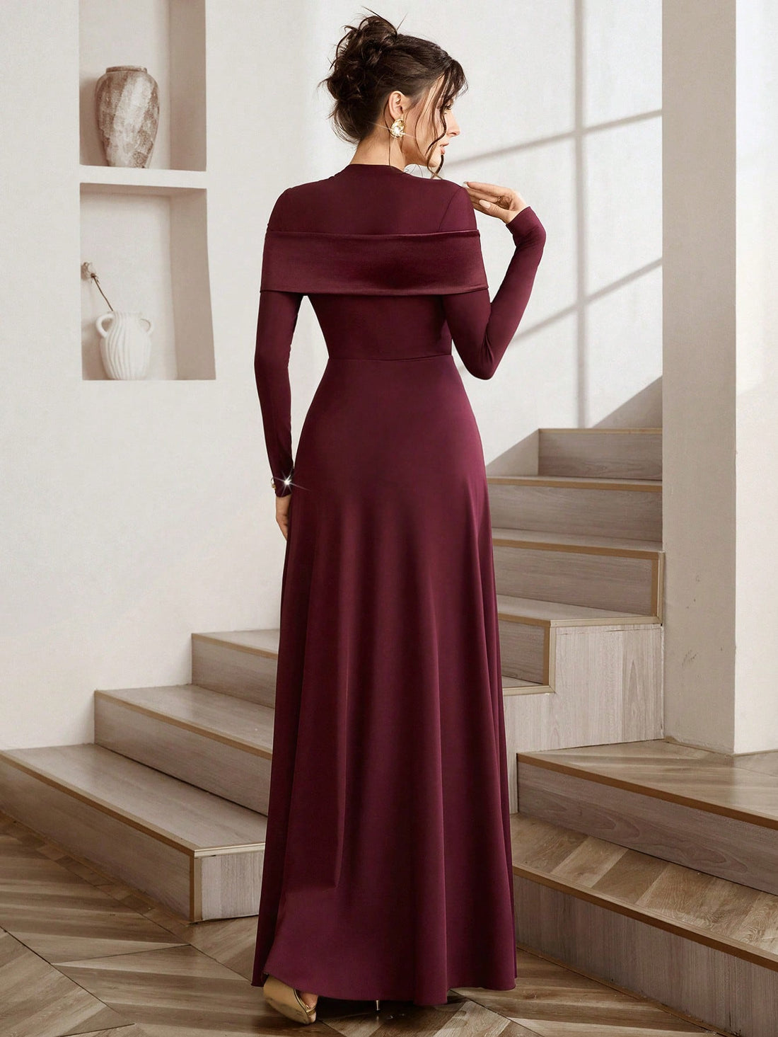 Stripes meet sparkle in this show-stopping A-line dress that's ready to turn heads at your next autumn soirée! Crafted from sumptuous knit fabric, this beauty features delicate beading that catches the light just right, while the flattering A-line silhouette works magic for every body type. The classic striped pattern keeps things chic and timeless, making it endlessly versatile for holiday parties, dinner dates, or cozy winter gatherings. Layer it with tights and boots for effortless elegance, or dress it 