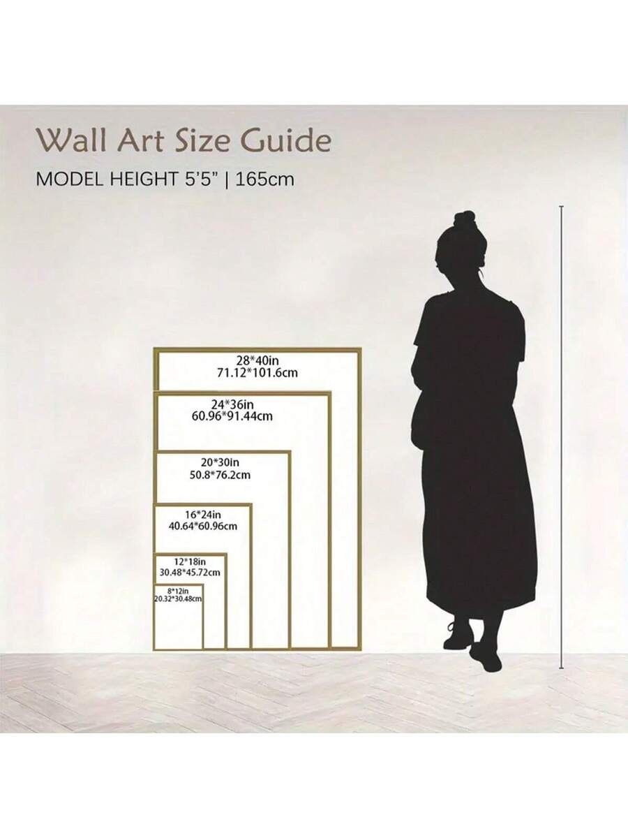 Countryside wall art displayed in bedroom setting