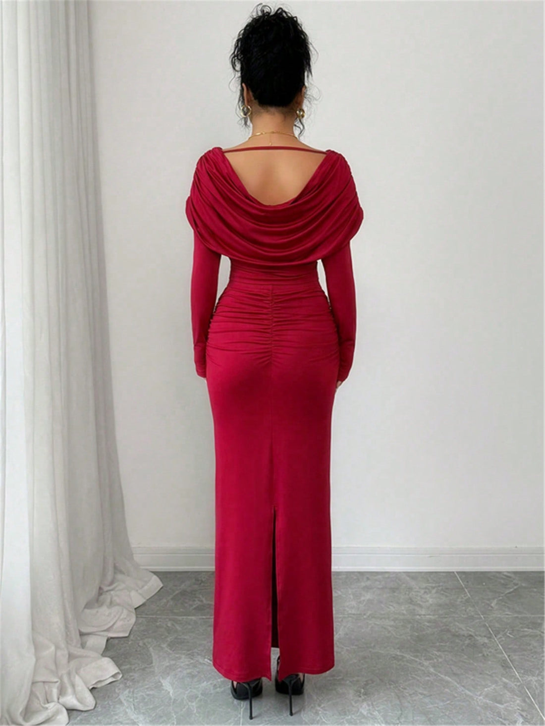 Elevate your seasonal soirée style with this charming two-piece knit set! The delicate ruffle collar adds a touch of whimsy to the fitted top, while the coordinating skirt offers effortless elegance. Crafted from cozy knit fabric, this pairing keeps you warm and wonderfully put-together through autumn gatherings and winter celebrations. Perfect for date nights, holiday parties, or any occasion calling for a dash of sophisticated fun. Mix, match, or wear together—this set is your new go-to for making an impr