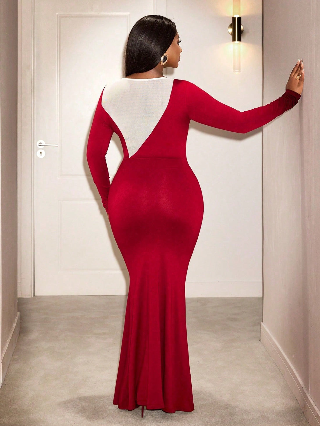 Slip into sophistication with this stunning red fishtail dress, where timeless elegance meets modern flair. The dramatic fishtail hem creates a graceful silhouette that turns heads at every celebration, while delicate pearl embellishments add a touch of glamour and refinement. Perfect for autumn galas, winter parties, and special occasions, this showstopper combines classic style with playful personality. Whether you're dancing the night away or making a grand entrance, this dress ensures you'll feel confid