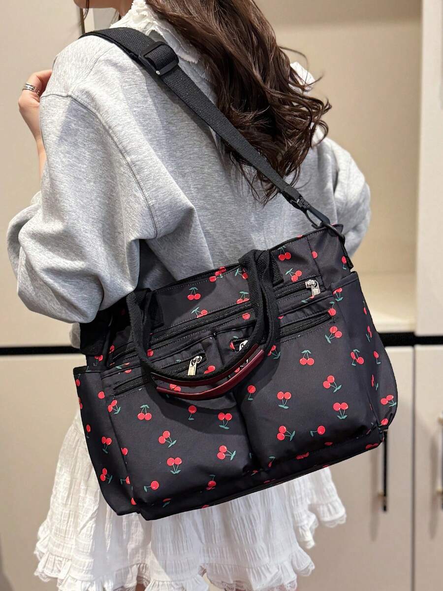 Carry your essentials in wild style with this leopard print corduroy tote. Roomy enough for groceries, gym gear, or weekend getaways, it features multiple pockets to keep everything organized and within reach. The detachable, adjustable strap lets you customize your carry—sling it over your shoulder or go hands-free. Durable corduroy construction means this bag gets better with every adventure. Perfect for anyone who refuses to sacrifice personality for practicality.