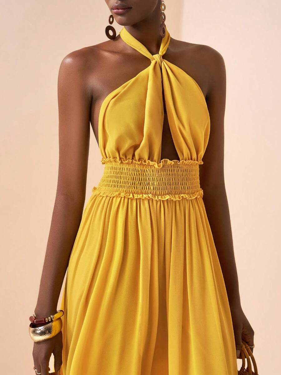 Exude Sun-Drenched Sophistication in Our Boho-Chic Yellow Chiffon Dress!

Experience the breathtaking fusion of free-spirited bohemian heritage and sharp, modern artisanal tailoring. This stunning yellow chiffon dress is meticulously designed for the woman who values a high-fashion, "quiet luxury" approach to seasonal dressing—the ultimate centerpiece for prestigious spring festivals, exclusive garden weddings, and high-authority casual outings.

Iconic Yellow Chiffon Artistry: Featuring a masterfully curat