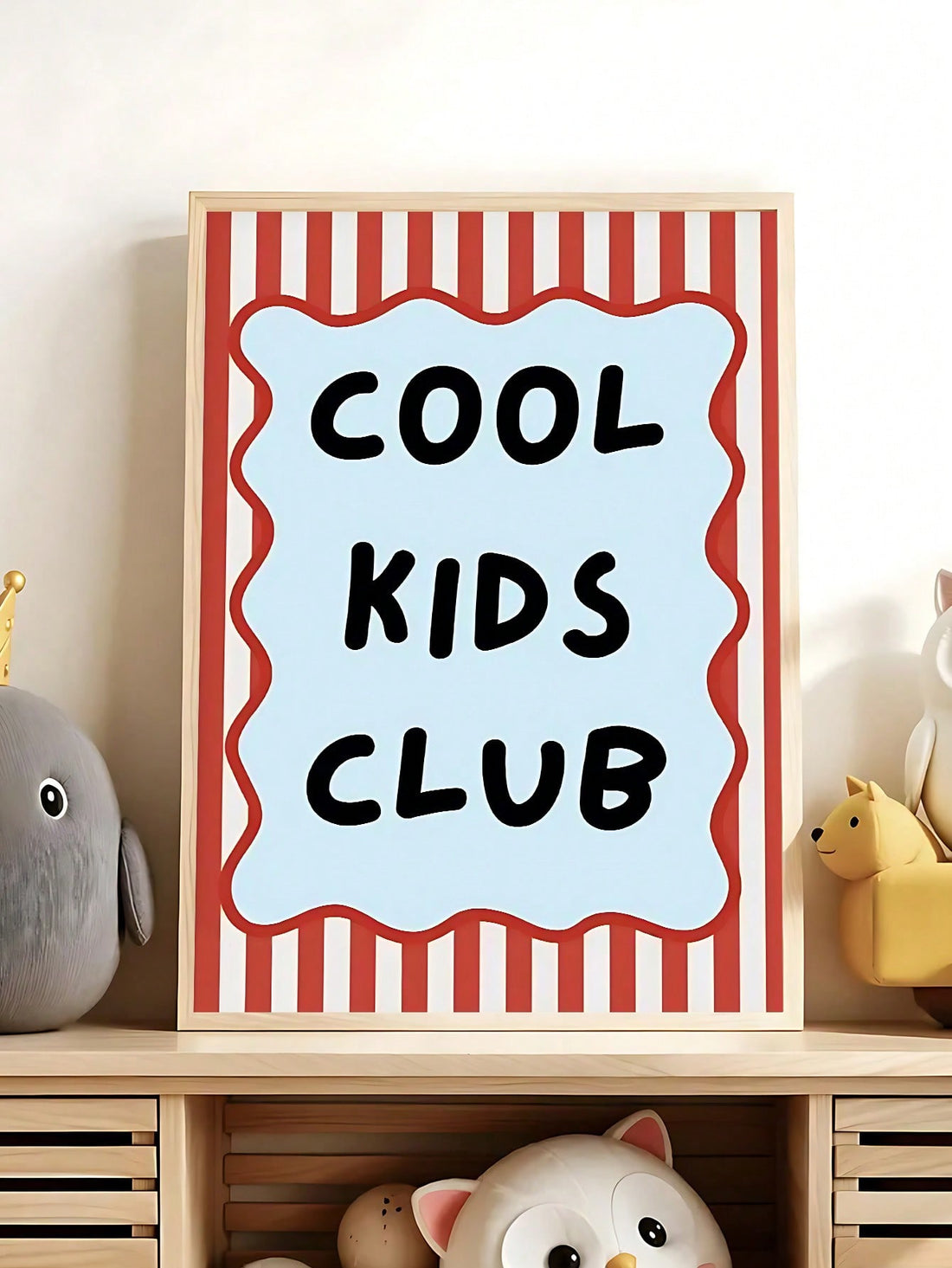 Declare your affection with this whimsical wall print featuring the timeless phrase "Love You To The Moon And Back." Adorned with vintage stripes, this charming piece brings warmth and nostalgia to any room. Perfect for nurseries, bedrooms, or shared spaces, it's an ideal gift for couples celebrating their bond or parents expressing unconditional love to their little ones. The soft, retro aesthetic complements modern and classic décor alike, making it a versatile addition to your home. Let this sweet remind