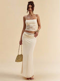 Color view of Chic and Comfortable Women's Casual Sleeveless Top & Mini Skirt Set for Summer Adventures for women co-ord styling