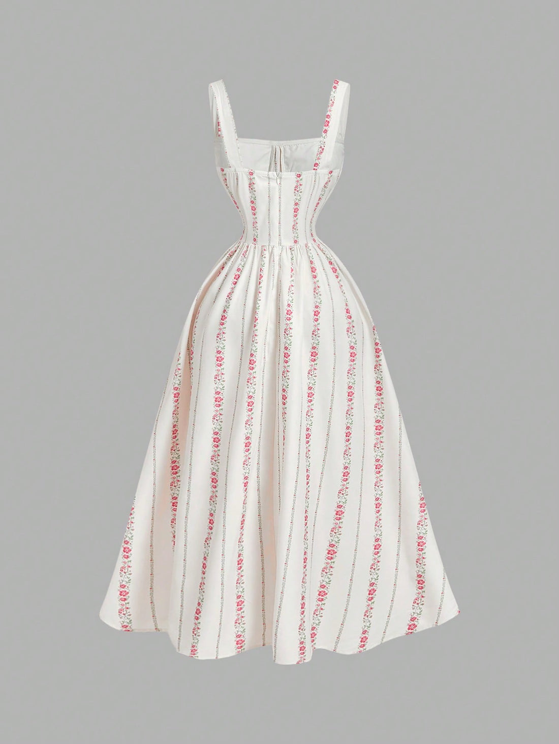 Elevate your seasonal wardrobe with this sophisticated floral print dress, designed to flatter and inspire confidence. The strategic waist-cinching silhouette creates a refined hourglass shape, while the vibrant botanical pattern brings effortless elegance to any occasion. Whether you're heading to a beach wedding, tropical vacation, or upscale garden party, this versatile piece transitions seamlessly from day to evening. The thoughtfully constructed bodice provides gentle support, while the flowing fabric 