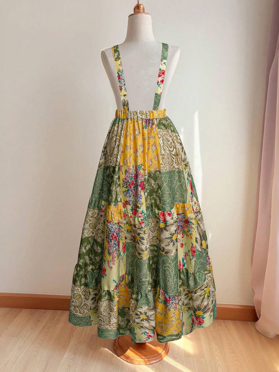 Experience the breathtaking fusion of heritage artisanal artistry and sharp, modern architectural tailoring. This stunning patchwork-patterned ensemble is meticulously designed for the woman who values a high-fashion, "quiet luxury" approach to seasonal dressing—the ultimate centerpiece for prestigious weekend retreats, exclusive garden soirées, and high-authority spring outings.