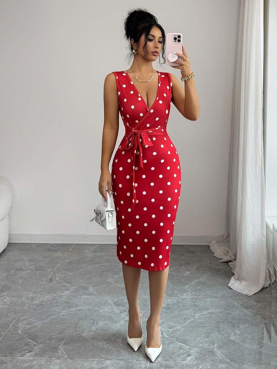 Apricot midi dress view 14
