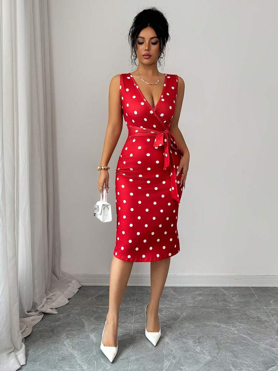 Apricot midi dress view 15