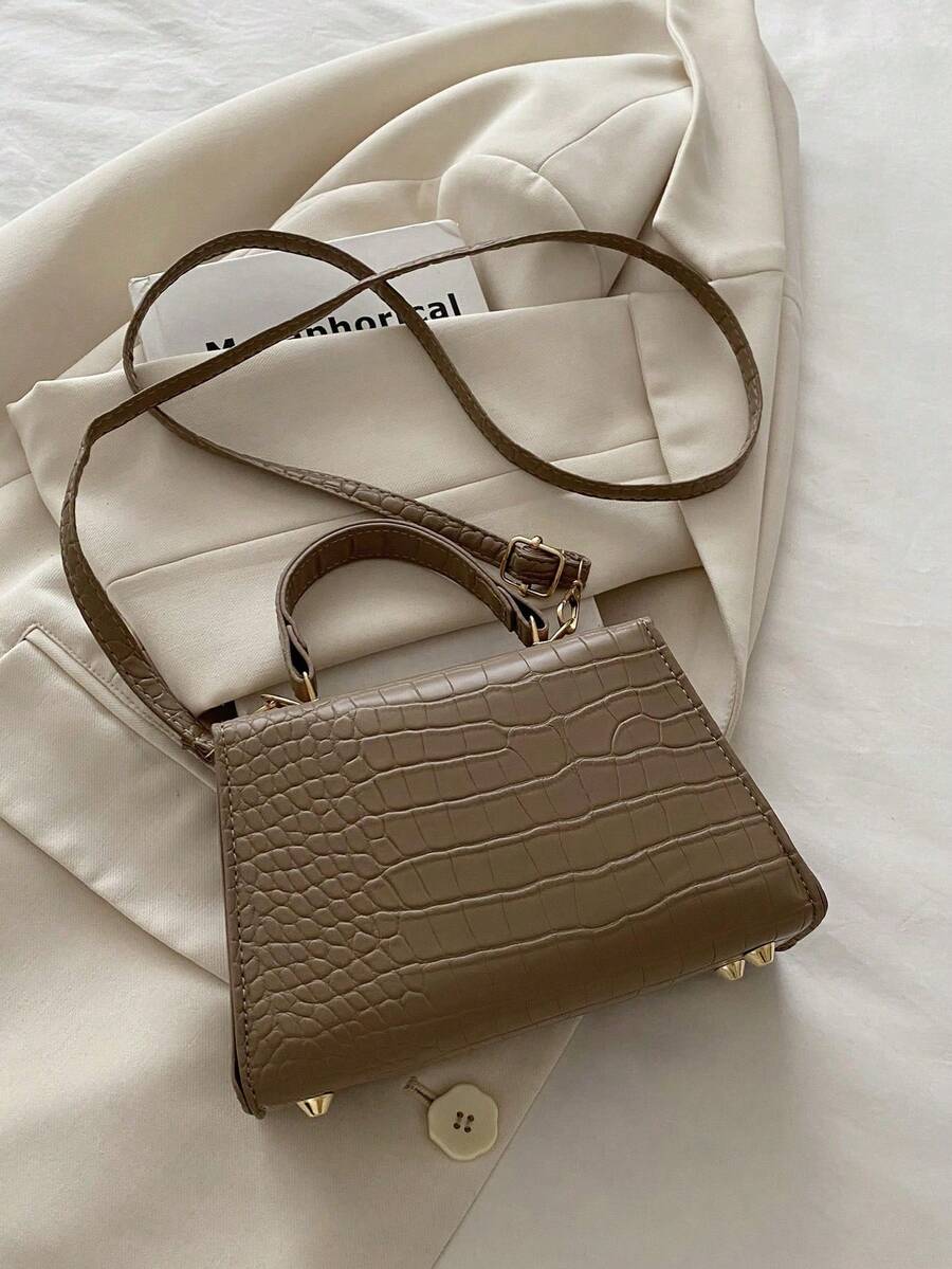 Image 12 - product view of Stylish Mini Polka Dot PU Leather Clutch Handbag for Fashion-Forward Looks