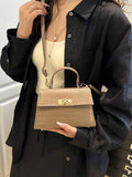 Image 13 - angle view of Stylish Mini Polka Dot PU Leather Clutch Handbag for Fashion-Forward Looks