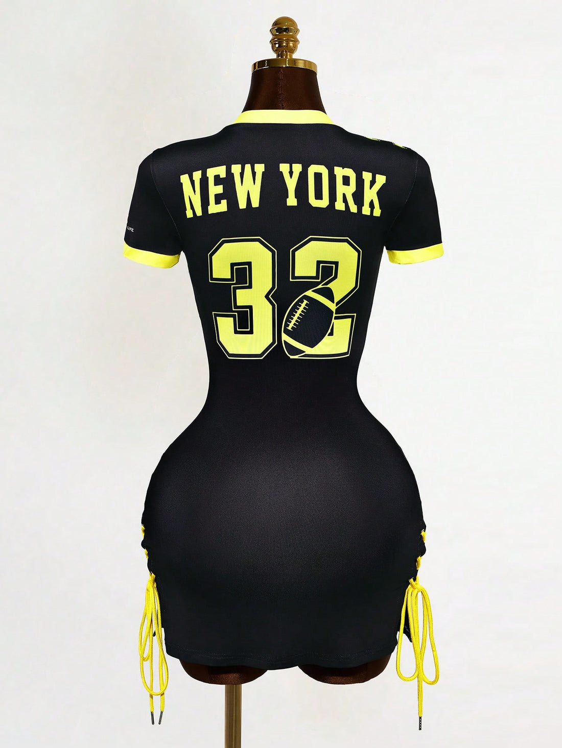 Embrace effortless style with this vintage-inspired bodycon dress, designed for the modern woman who values both comfort and sophistication. The flattering V-neckline draws attention upward while the adjustable drawstring waist allows you to customize your silhouette. Crafted with a sleek, form-fitting cut, this piece transitions seamlessly from casual outings to active pursuits. The vintage aesthetic adds character and timeless appeal, making it a versatile staple that pairs beautifully with sneakers, heel