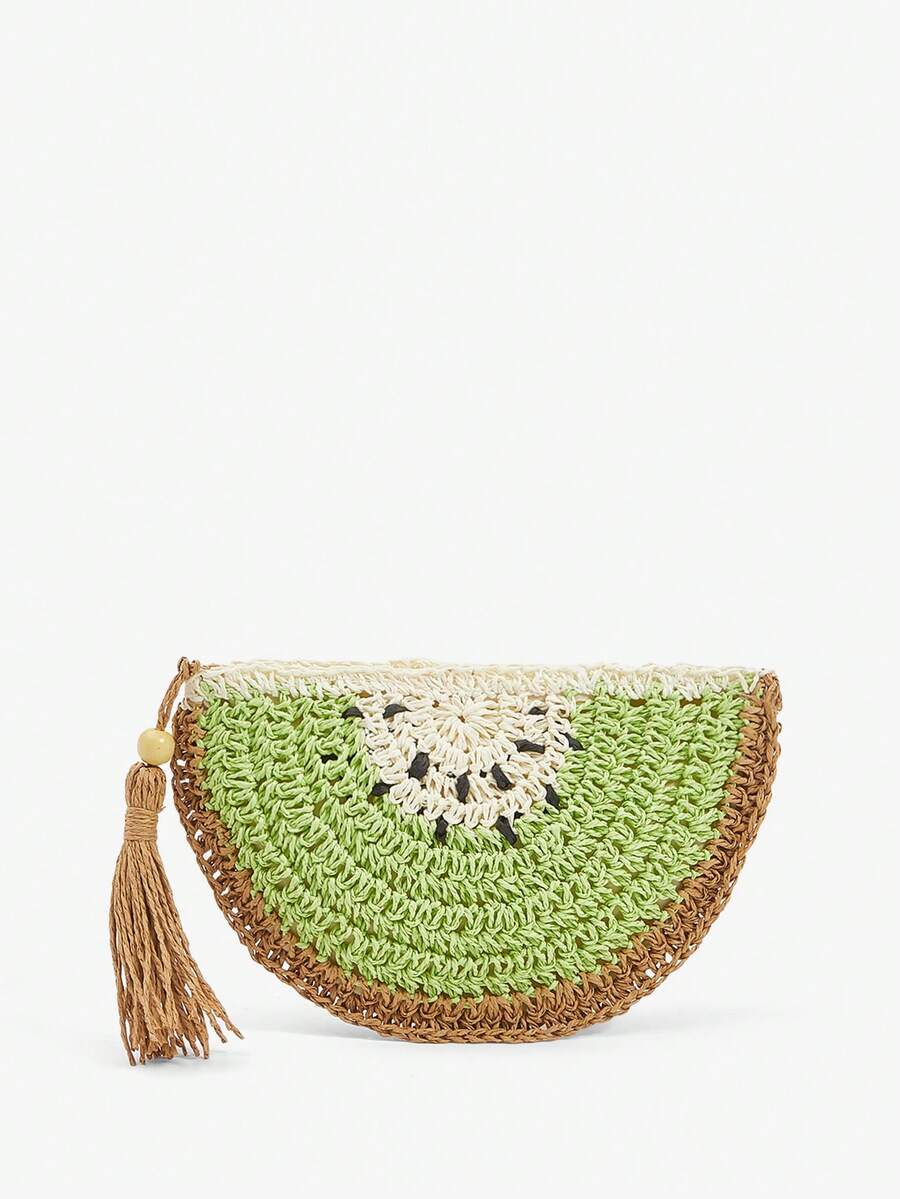 Orange-inspired clutch bag design for vacation outfits