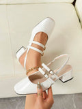 patent slingback Mary Jane pumps image 13 showing visible heel, strap, toe, color, and material details