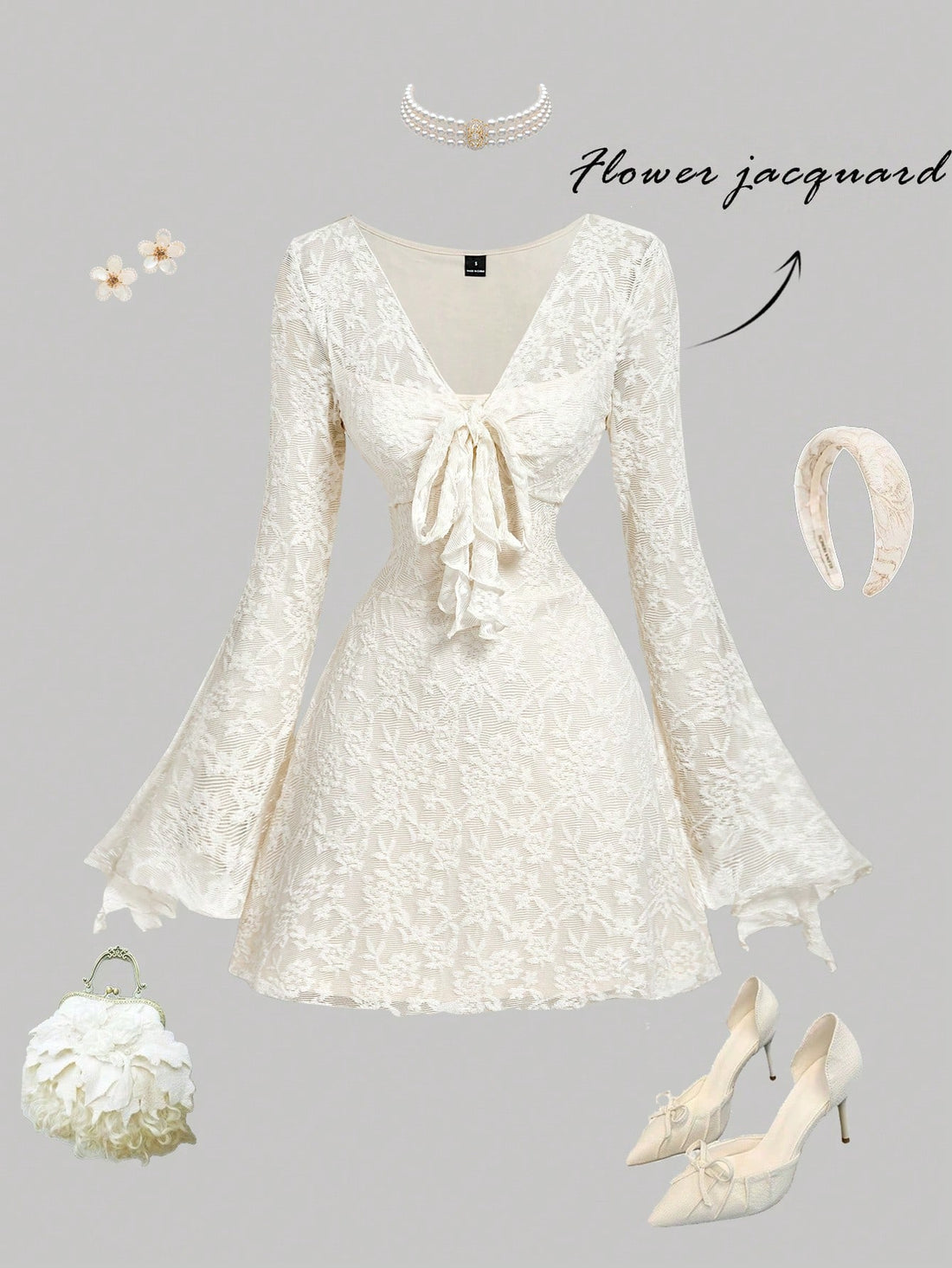 Sophisticated lace patchwork design meets effortless summer style in this tie-up mini dress. The delicate lace panels create visual interest while the adjustable tie-up detail offers a customizable fit that flatters various body types. Lightweight and breathable fabric makes it ideal for warm weather occasions, from beachside gatherings to evening celebrations. The mini length provides a modern, youthful silhouette perfect for showcasing accessories and footwear. Versatile enough to dress up with heels or d