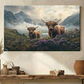 Gallery wrapped canvas on wood stretcher frame
