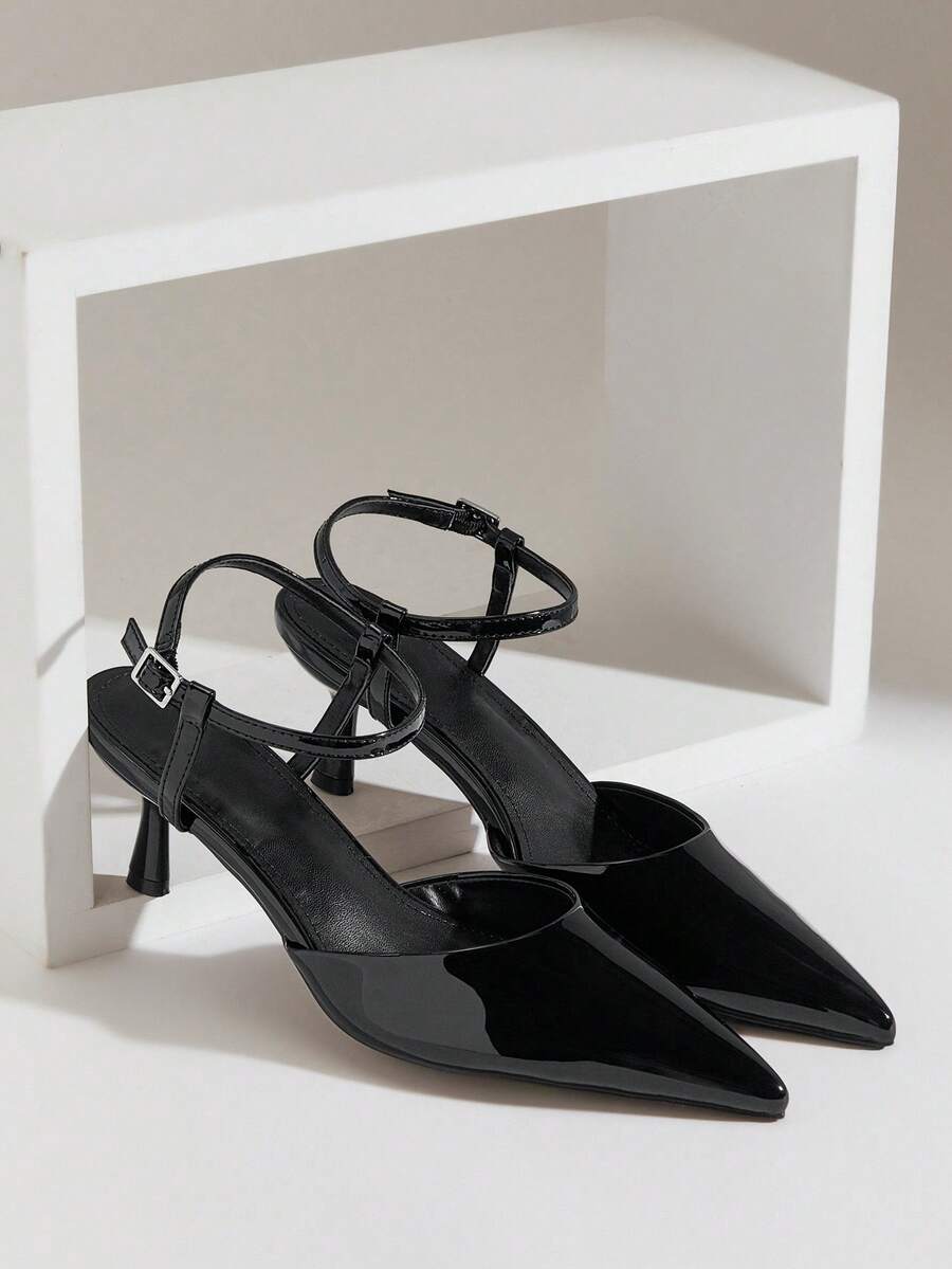 Elevate your everyday wardrobe with these sophisticated pointed-toe kitten heel pumps, designed for the modern woman who values both comfort and style. The delicate ankle strap provides secure support while the refined kitten heel offers an ideal balance of elegance and wearability. Perfect for transitioning from office to evening occasions, these pumps feature a sleek silhouette that complements dresses, skirts, and tailored trousers. The pointed toe elongates the leg, while the manageable heel height make