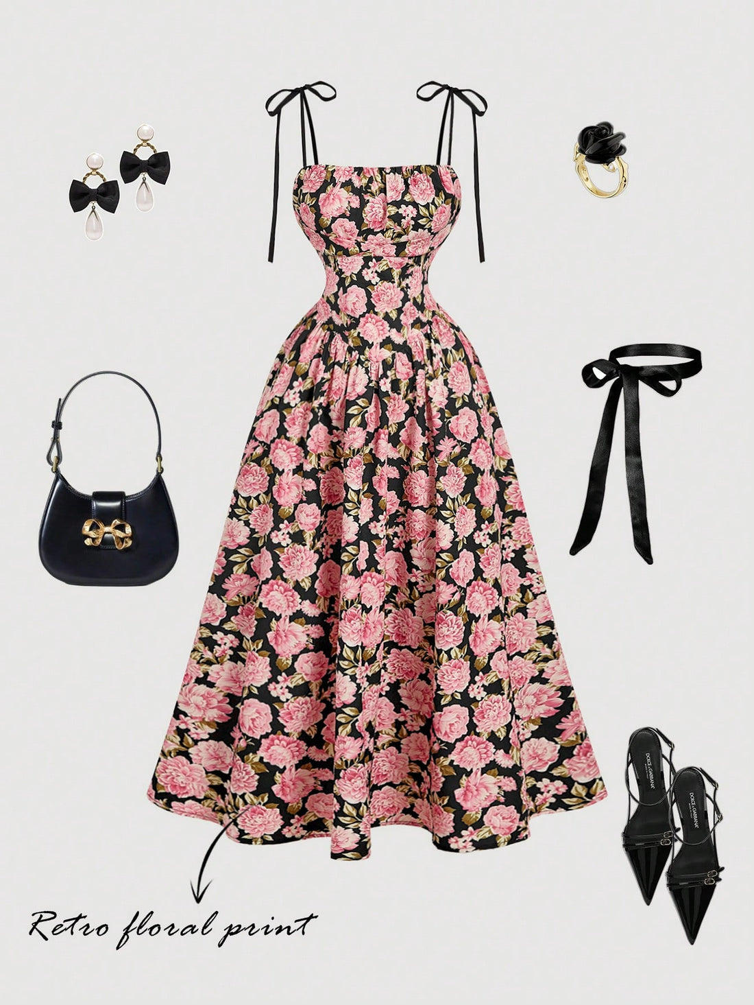 Elevate your wardrobe with this enchanting vintage-inspired floral long dress, designed to make a statement at any occasion. Featuring delicate ruffled detailing and an elegant bow accent, this piece combines timeless femininity with modern sophistication. The flowing silhouette flatters all body types while the romantic floral print adds visual interest and charm. Perfect for vacations, garden parties, weddings, or intimate gatherings, this dress transitions seamlessly from day to evening wear. Crafted wit