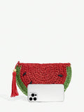 Bright summer bag styling for beach and holiday wear