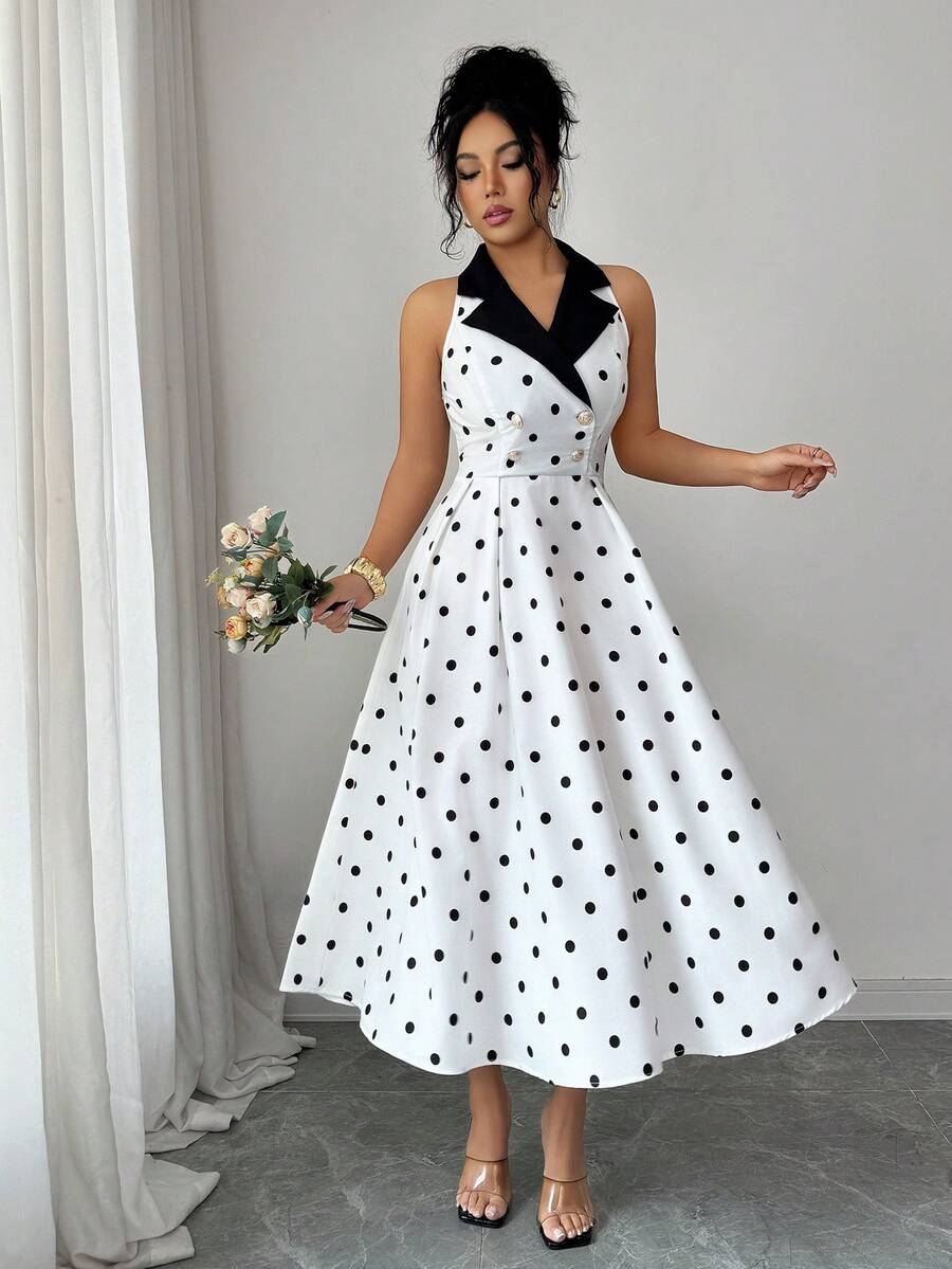 Printed midi dress view 7