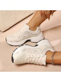 low-top platform sneakers image 27 showing visible mesh, laces, color, sole, toe, heel, or sneaker construction details