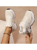 low-top platform sneakers image 28 showing visible mesh, laces, color, sole, toe, heel, or sneaker construction details