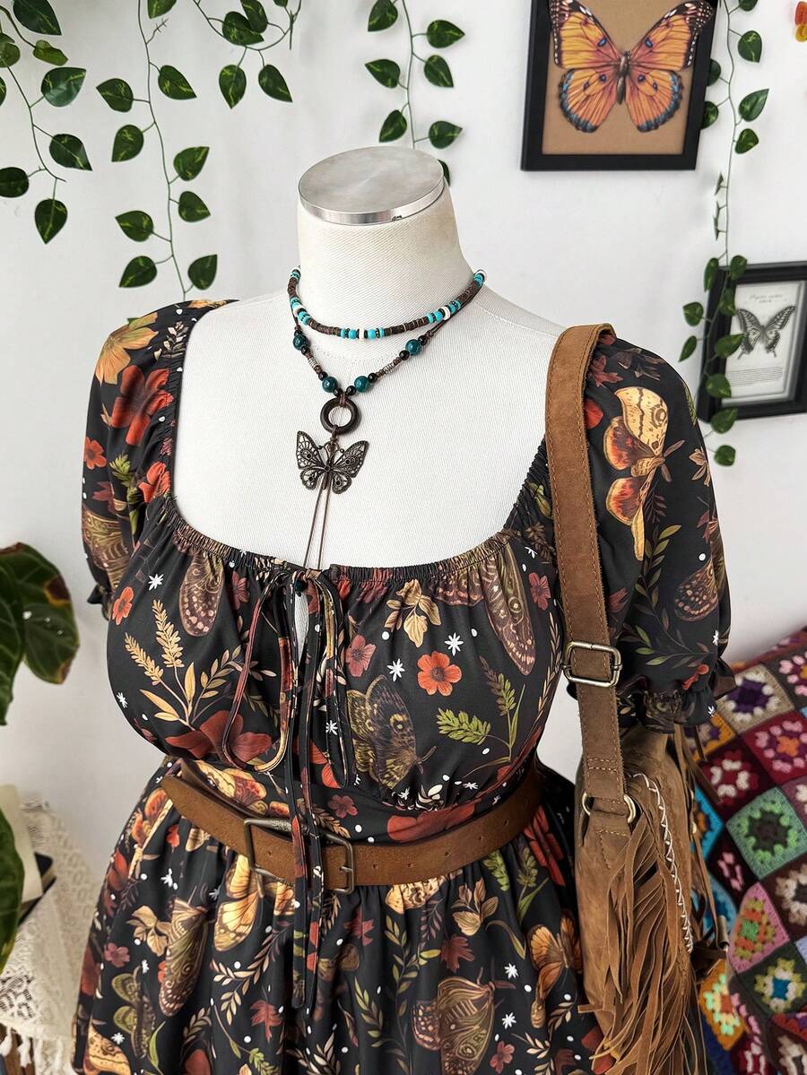 Experience the breathtaking fusion of heritage free-spirited artistry and sharp, modern architectural tailoring. This stunning floral-printed ensemble is meticulously designed for the woman who values a high-fashion, "quiet luxury" approach to seasonal dressing—the ultimate centerpiece for prestigious coastal retreats, exclusive special occasions, and high-authority summer vacations.